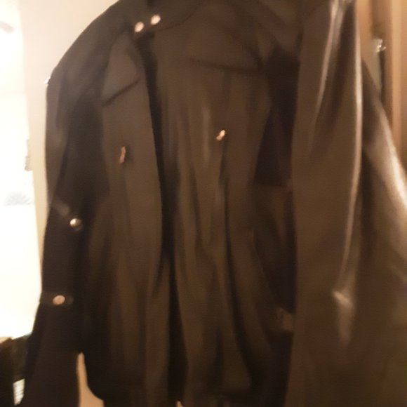 Brown XL biker coat - Picture 3 of 3